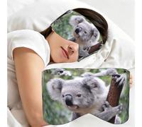 Koala en una rama, Antifaz para dormir, ideal para el hogar, viajes y trabajo por turnos. Cubre completamente los ojos y bloquea la luz.