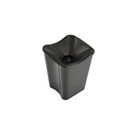 Koala Escupidera de Cata 2 en 1 con Función de Cubitera - 2,5 L, para 1-2 Botellas - Apilable, Reutilizable - Ideal para Eventos, Vino y Hostelería - Color Negro