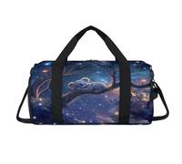 Koala Galaxy - Bolsa deportiva de lona con compartimento para zapatos, bolsa de fin de semana, viajes, gimnasio, organizador de equipaje para mujeres, hombres, niños y niñas