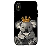 Koala Goofy con corona para un reinado hilarante Carcasa para iPhone X/XS