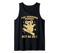 Koala Gracioso Humor Negro The Horrors Persist Camiseta sin Mangas