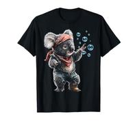 Koala Holding Bubbles Dibujo Lindo Animal Motivo Koala Camiseta