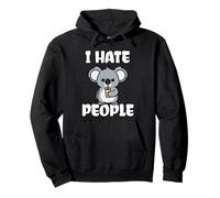 Koala I Hate People Sudadera con Capucha
