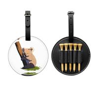 Koala in The Sun - Bolsa de almacenamiento para camisetas de golf, diseño portátil, fácil de organizar, color negro