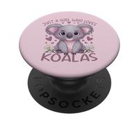 Koala Just a Girl Who Loves Koalas PopSockets PopGrip Adhesivo