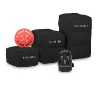 Koala Kloud - Reposapiés de viaje de 3 alturas, almohada inflable negra, reposapiés de avión para vuelos, asiento de coche, cama de avión para niños pequeños, accesorios de viaje para niños