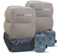 Koala Kloud - Reposapiés de viaje, paquete de 2, almohada inflable para reposapiés, reposapiés de avión para vuelos, reposapiés de asiento de coche, cama de avión para niños pequeños, accesorios de