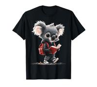Koala Lectura Libro Lindo Animal Gráfico Ilustración Koala Camiseta