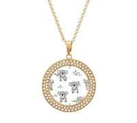 Koala - Lindo collar de animales para mujer, colgante ajustable para mamá, esposa, novia, talla única, Metal