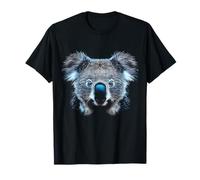 Koala lindo retrato animal amante motivo ojos azules arte koala Camiseta