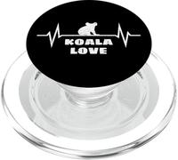 Koala Lover ECG Heartbeat Latido Cardíaco Love Amor PopSockets PopGrip para MagSafe