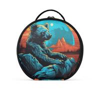 Koala Luna Fresca Bolsa de Maquillaje Organizador de Circular Cosméticos Bolsas Creatividad con Divisor Ajustable para Mujeres