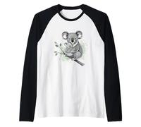 Koala Mama Bebé Madre Niño Mamá Amor Camiseta Manga Raglan
