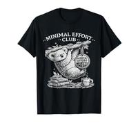 Koala Minimal Effort Club, Divertido Animal Perezoso Camiseta