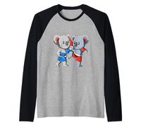 Koala Muay Thai Kickboxing y Boxeo Tailandés Camiseta Manga Raglan