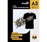 KOALA Papel de transferencia de tinta para camisetas de oscuros, 10 hojas, A3