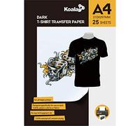 KOALA Papel de transferencia de tinta para camisetas de oscuros, 25 hojas, A4
