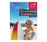 KOALA Papel fotográfico brillante, 13x18 cm 250 g/m² 20 hojas, con revestimiento de resina avanzada de alto brillo premium, para impresora de inyección de tinta Canon Hp Epson