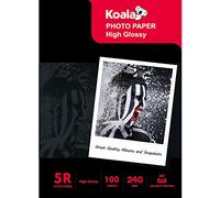 KOALA Papel fotográfico de Brillante, 13x18 cm, 100 hojas, 240 g/m², para impresora de inyección de tinta Canon HP Epson