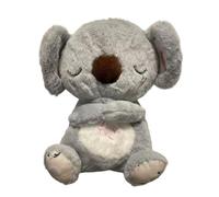 Koala para aliviar el estrés y la ansiedad para adultos, juguete de koala dormido para niños, animal de peluche Koala con música, compañero de sueño para niños y adultos, juguete de respiración