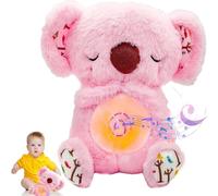 Koala para Aliviar La Ansiedad, Oso K-oala Relajante, Nutria Bebe Dormir, Ko-ala Peluche, Koa-la Peluche Que Respiras, Koala Que Respira, Koal-a con Luces Musicales y Movimiento de Respiración (M1)