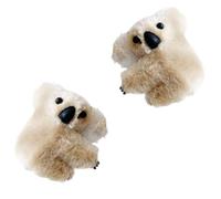 Koala - Pinza de pelo para niñas, pinza de pelo de felpa, suave y cómoda, agarre fuerte para peinados dulces diarios