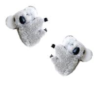 Koala - Pinza de pelo para niñas, pinza de pelo de felpa, suave y cómoda, agarre fuerte para peinados dulces diarios