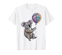 Koala Polígonos Abstractos Lindo Animal Print Obra De Arte Koala Camiseta