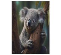 Koala Puzzle de madera de 300 piezas, puzles para adultos, rompecabezas imposible, juego de mesa para niños, 42 × 30 cm