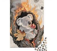 Koala Puzzles Pour Adultes 1000 Teile Éducatif Challenge Toy Artisanat Cadeau Famille Décor À La Maison Jeu D'adresse Pour Toute La Famille 1000pcs (75x50cm)
