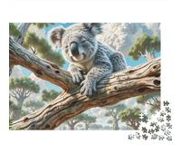 Koala Rama de Árbol Puzzle de 1000 Piezas Papel Puzzle para Adultos Relajación Regalo Familiar 52x38cm/1000pcs