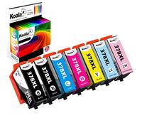 Koala Reemplazo para Epson 378 XL 378XL Cartuchos de Tinta (Pack de 7) | Compatible para Epson Expression Photo XP-8500 XP-8505 XP-8600 XP-8000 XP-8005 XP-8605 Cartuchos Impresoras