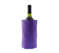 Koala Spain (20 Unidades) Enfriador de Vino con Gel Rápido Enfriamiento Compartimentado, 4 Capas Anti-condensación,Color Morado, Velcro Ajustable Bot. Vino o Cava