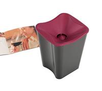 Koala Spain Escupidera de Cata 2 en 1 con Función de Cubitera - 2,5 L, para 1-2 Botellas - Apilable, Reutilizable - Ideal para Eventos, Vino y Hostelería - Color Negro y Burdeos