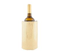Koala Spain Manga Enfriadora Lentejuelas 4 Capas, Oro, Velcro Ajustable Bot. Vino o Cava, Incluye Regalo Lámina Antigoteo