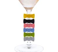 Koala Spain Marcadores Copas de Vino, Pajaritas 3D de 6 Colores (6 Unidades)