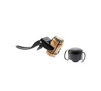 Koala Spain Set Amantes del Champagne Negro (2 Piezas), 1 Tapón Hermético Cava, 1 Abridor de Champagne