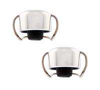 Koala Spain Tapón Champán Rose Hermético, Cromado Plata, Silicona y Varilla de Cierre (2 Unidades)