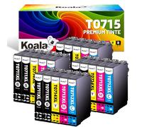 Koala T0715 Cartuchos de Tinta Compatible con Epson T0711 T0712 T0713 T0714 | T0711 Tinta para Epson SX100 SX110 SX210 SX215 SX410 SX415 SX510W SX515W SX610FW DX4400 DX7450 DX8400 DX9400F Tinta, 20-Pack