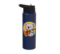 Koala tocando la guitarra gráfica Koala Niños Niñas Amante de la guitarra Stainless Steel Insulated Water Bottle