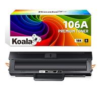 Koala Tóner 106A W1106A compatible con HP Laser MFP 137fwg 137fnw 107w 107a 107r 135a 135r 135w 135w 135wg negro (con chip, 1 unidad)
