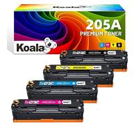 Koala Tóner 205A compatible con HP 205A CF530A CF531A CF532A CF533A Multipack para HP Color Laserjet Pro MFP M181fw M180n M180nw M154a M154nw Impresora (negro, cian, amarillo, magenta, 4 unidades)