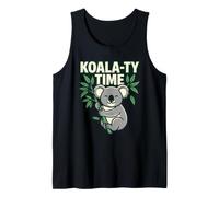 Koala-Ty Time Quotes Cita Lazy Koala Lover Animal Cute Cart Camiseta sin Mangas
