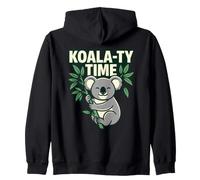 Koala-Ty Time Quotes Cita Lazy Koala Lover Animal Cute Cart Sudadera con Capucha
