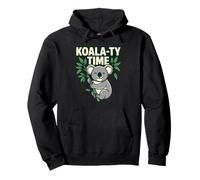 Koala-Ty Time Quotes Cita Lazy Koala Lover Animal Cute Cart Sudadera con Capucha
