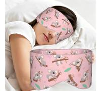 Koala, un animal salvaje australiano adorable, Antifaz para dormir, ideal para el hogar, viajes y trabajo por turnos. Cubre completamente los ojos y bloquea la luz.