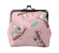 Koala, un Animal Salvaje Australiano Adorable,Monedero de Piel sintética, Carteras pequeñas, Monedero con Cierre de Broche