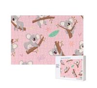 Koala, un Animal Salvaje Australiano Muy Lindo,Rompecabezas de Madera de 300 Piezas, Juego Familiar, Rompecabezas para Adultos, Adolescentes, decoración del hogar