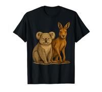 Koala Y Canguro Retro Mejores Amigos Camiseta
