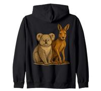 Koala Y Canguro Retro Mejores Amigos Sudadera con Capucha